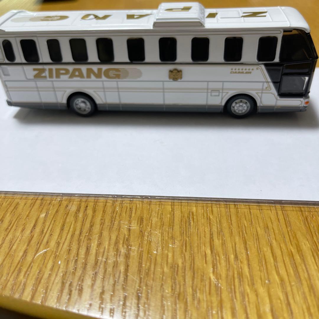 ZIPANGバス ミニカー ホワイト76/1スケール