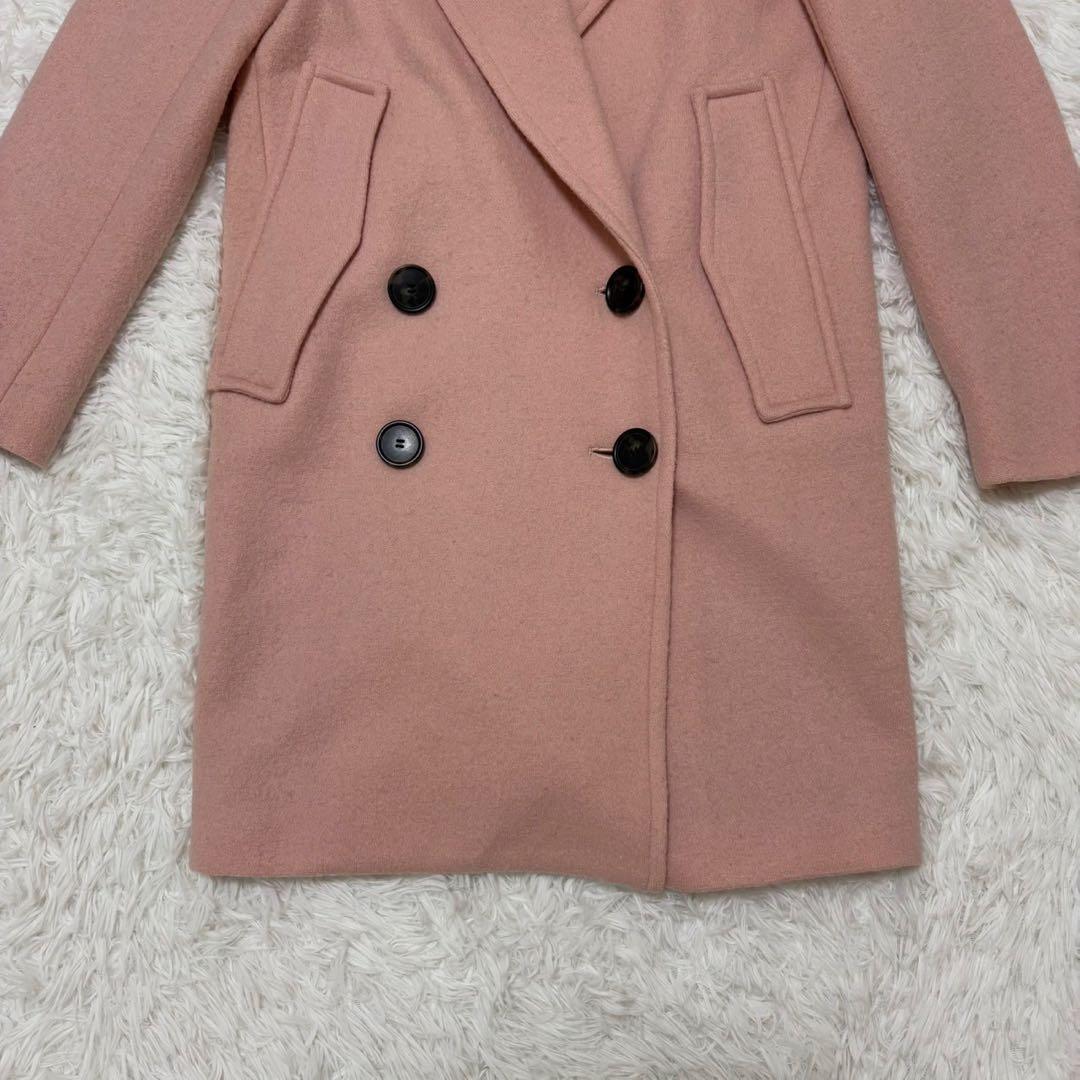 ◎極美品 Theory ピンク 近年モデル ダブル チェスターコート S 1