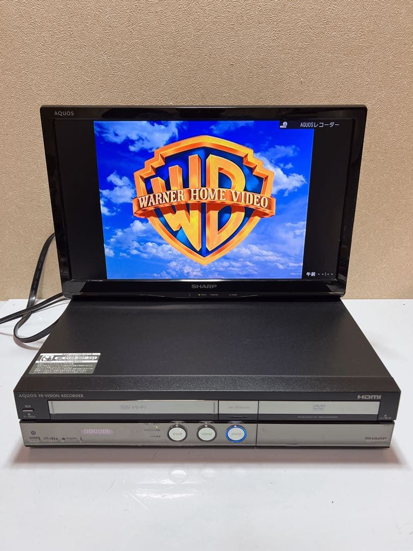 VHS・DVDレコーダー SHARP DV-ACV52 ギア交換品