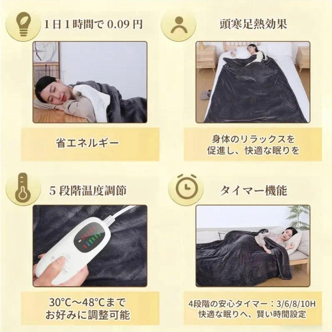 purestblue2059_Mページ 電気毛布 セミダブルサイズ