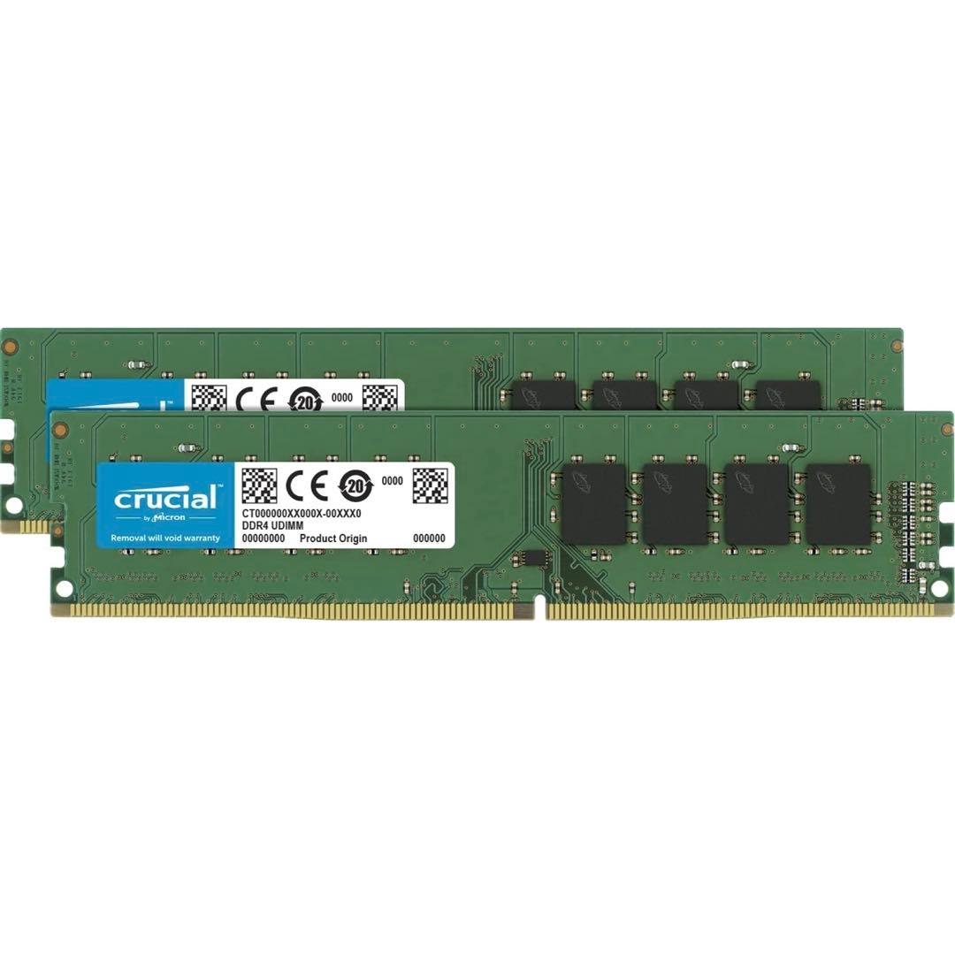 【新品】Crucial デスクトップ用増設メモリ 32GB(16GBx2枚)