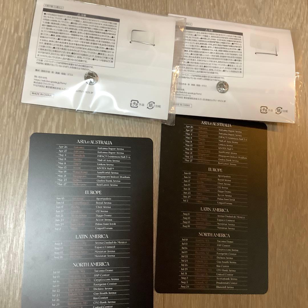 【おまけあり】Ado Hibana vip特典　ブローチ2個セット