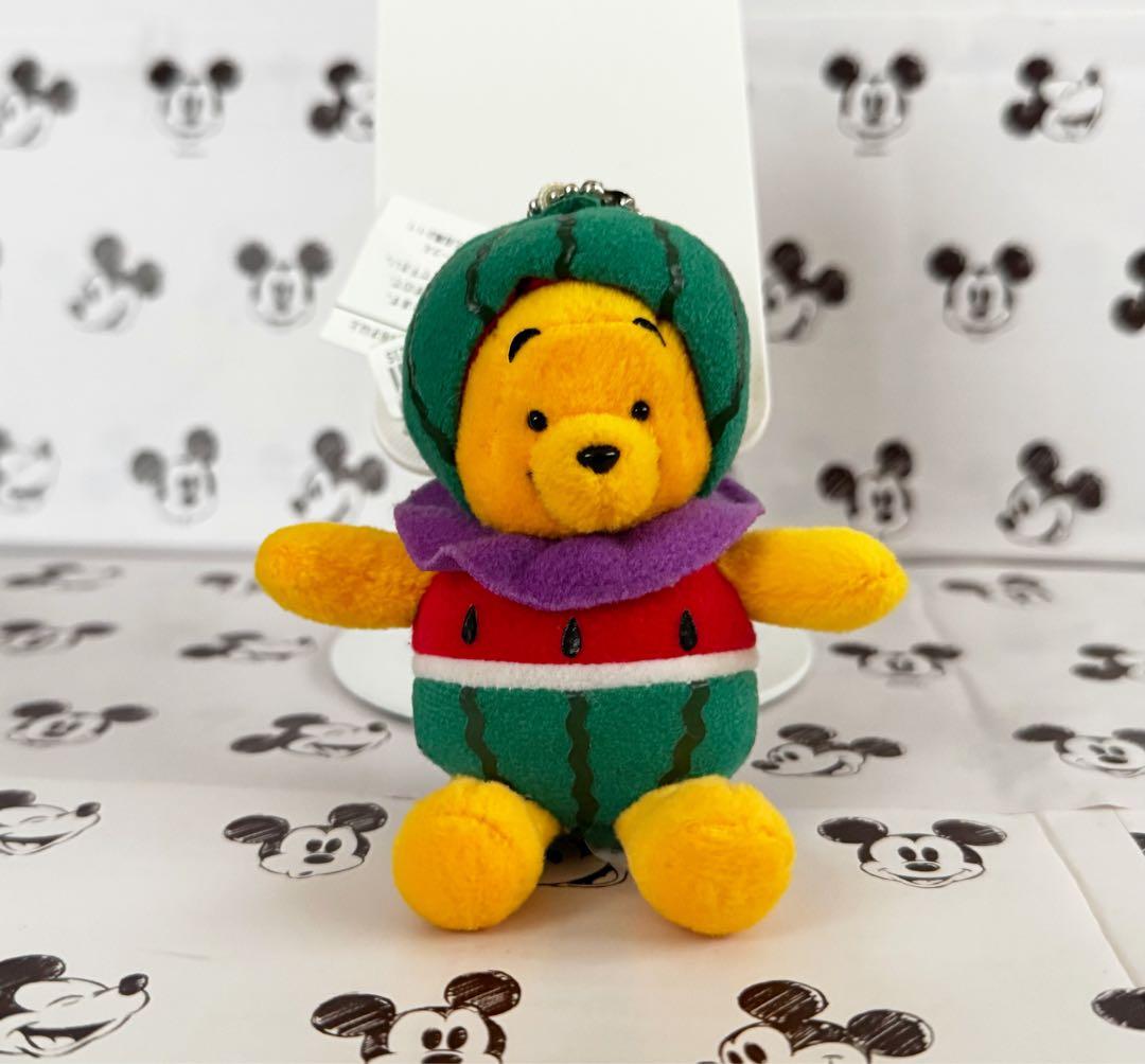 ディズニーストア　プーさん　スイカ　キーホルダー