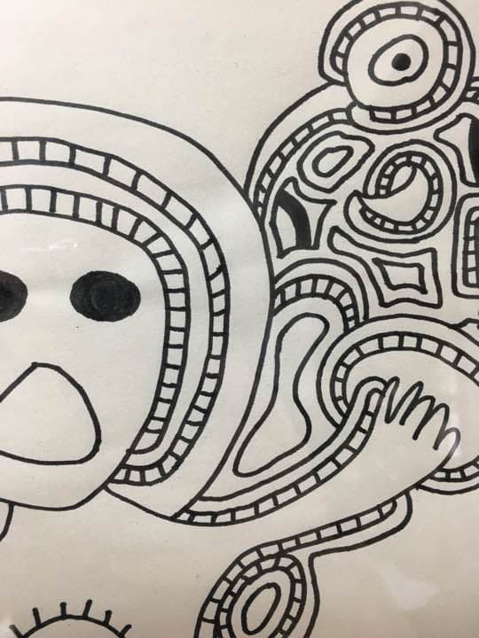 絵 「不思議な生き物」