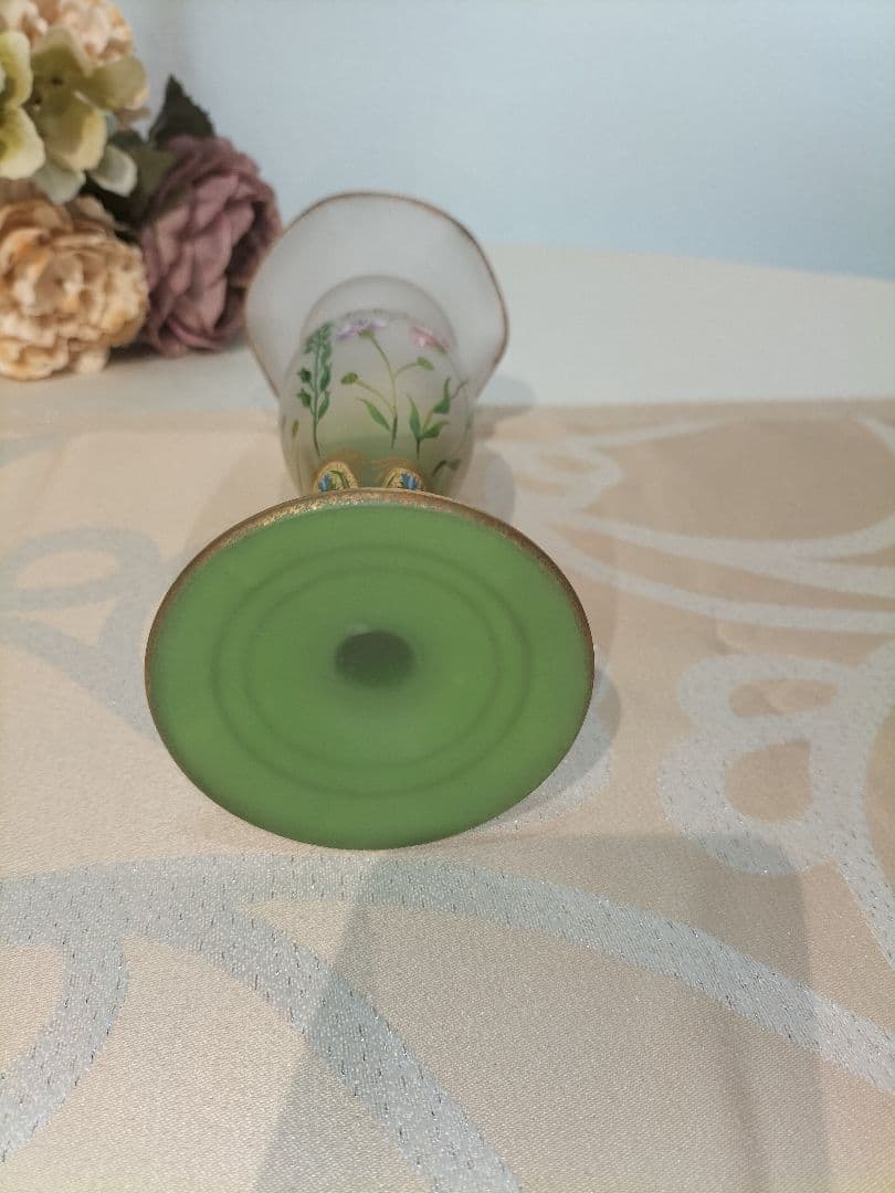 ベルナンシー　花瓶　花器　ドーム兄弟　植物　ガラス　金彩　フランス