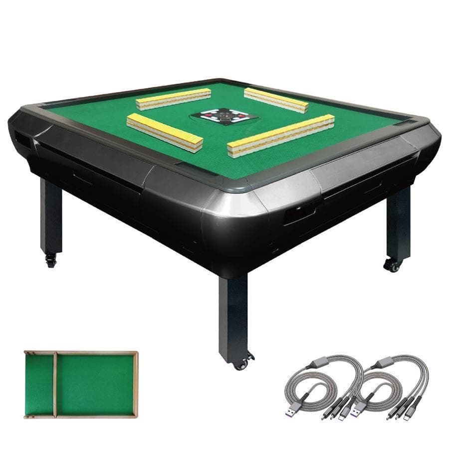 R2144全自動麻雀卓 座卓 ハーフレッグ 麻雀卓 33mm ブラック