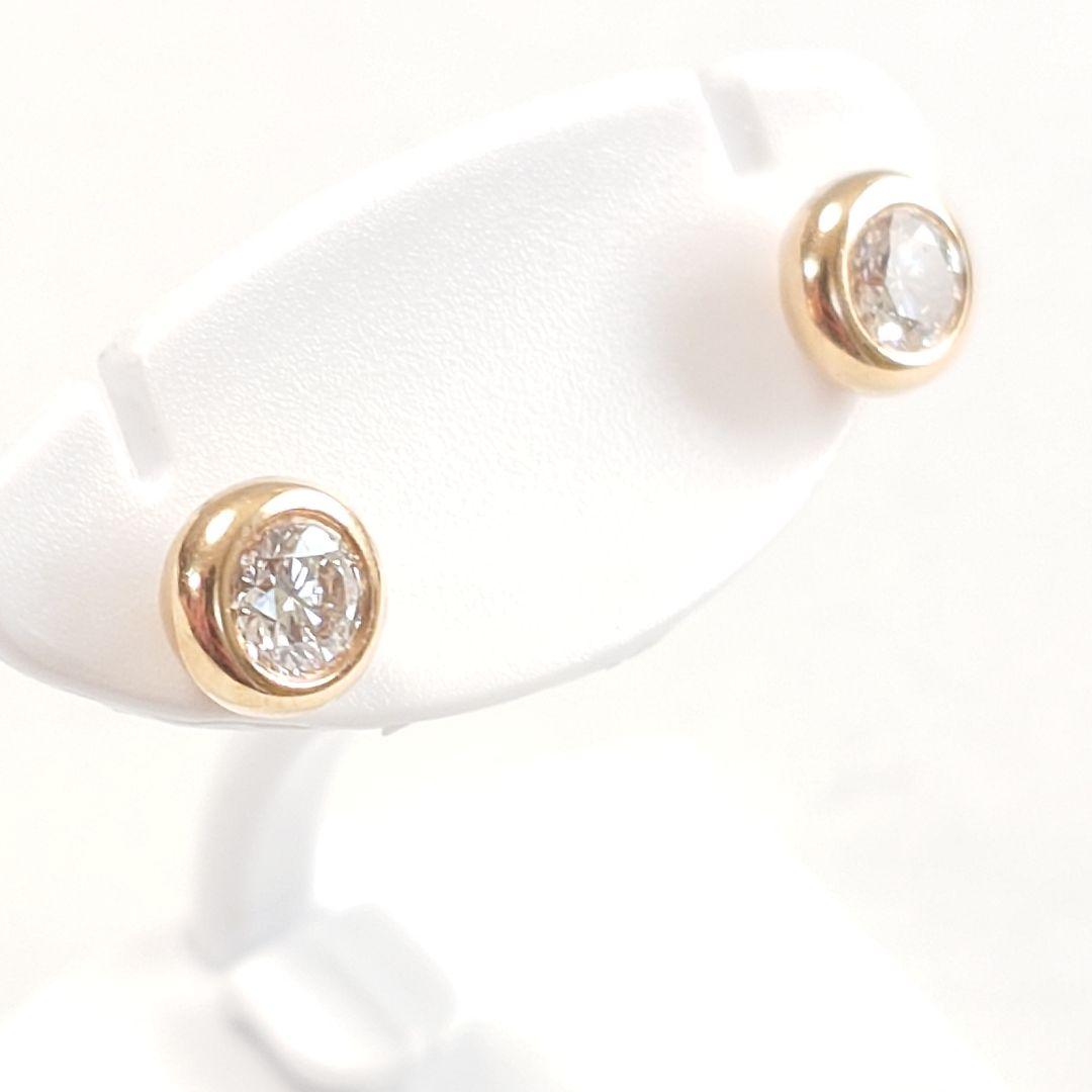 【美品】ティファニー K18 バイザヤード ダイヤモンドピアス 7112