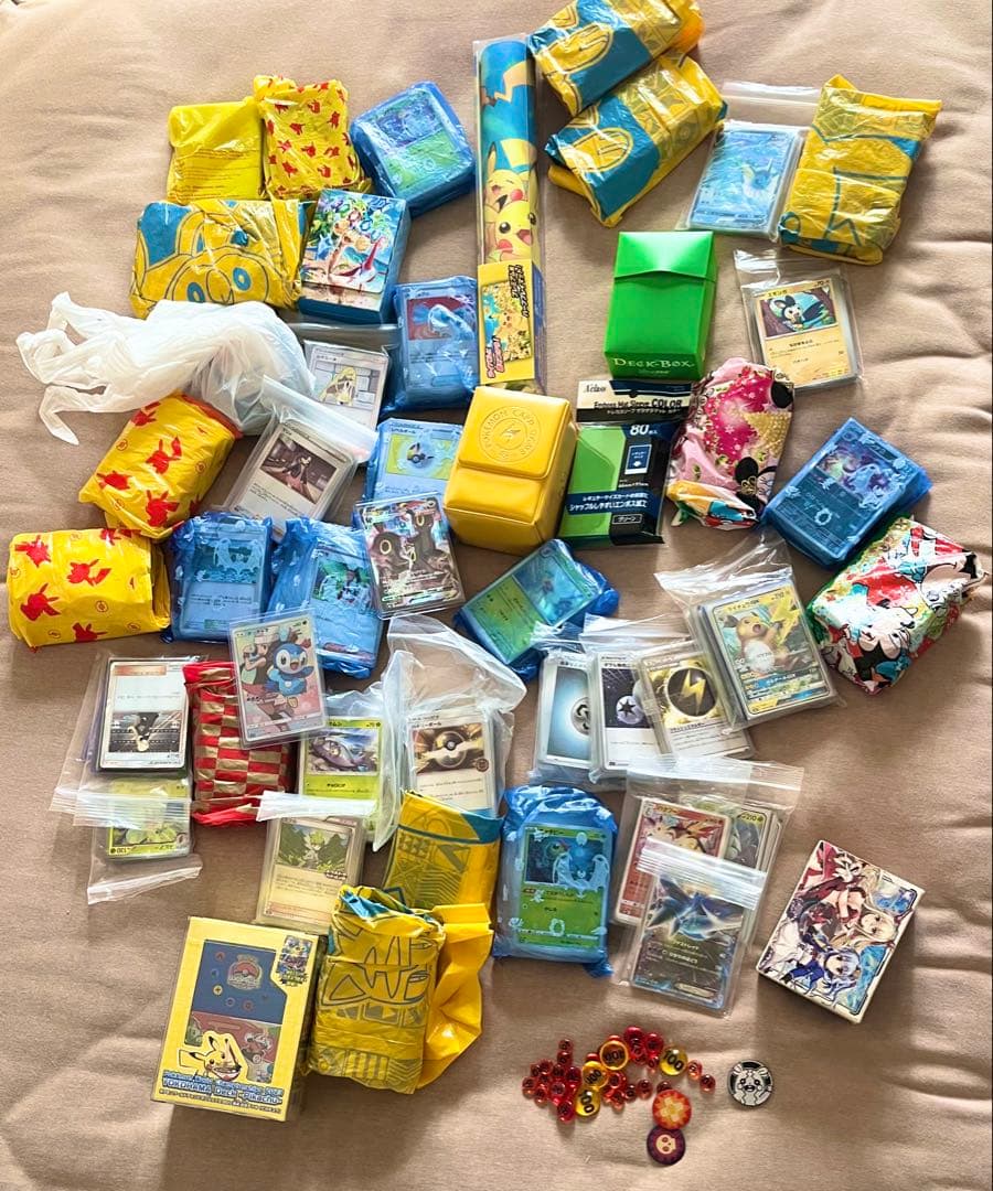 ポケモンカード引退品セット（デッキボックス・スリーブ付き）