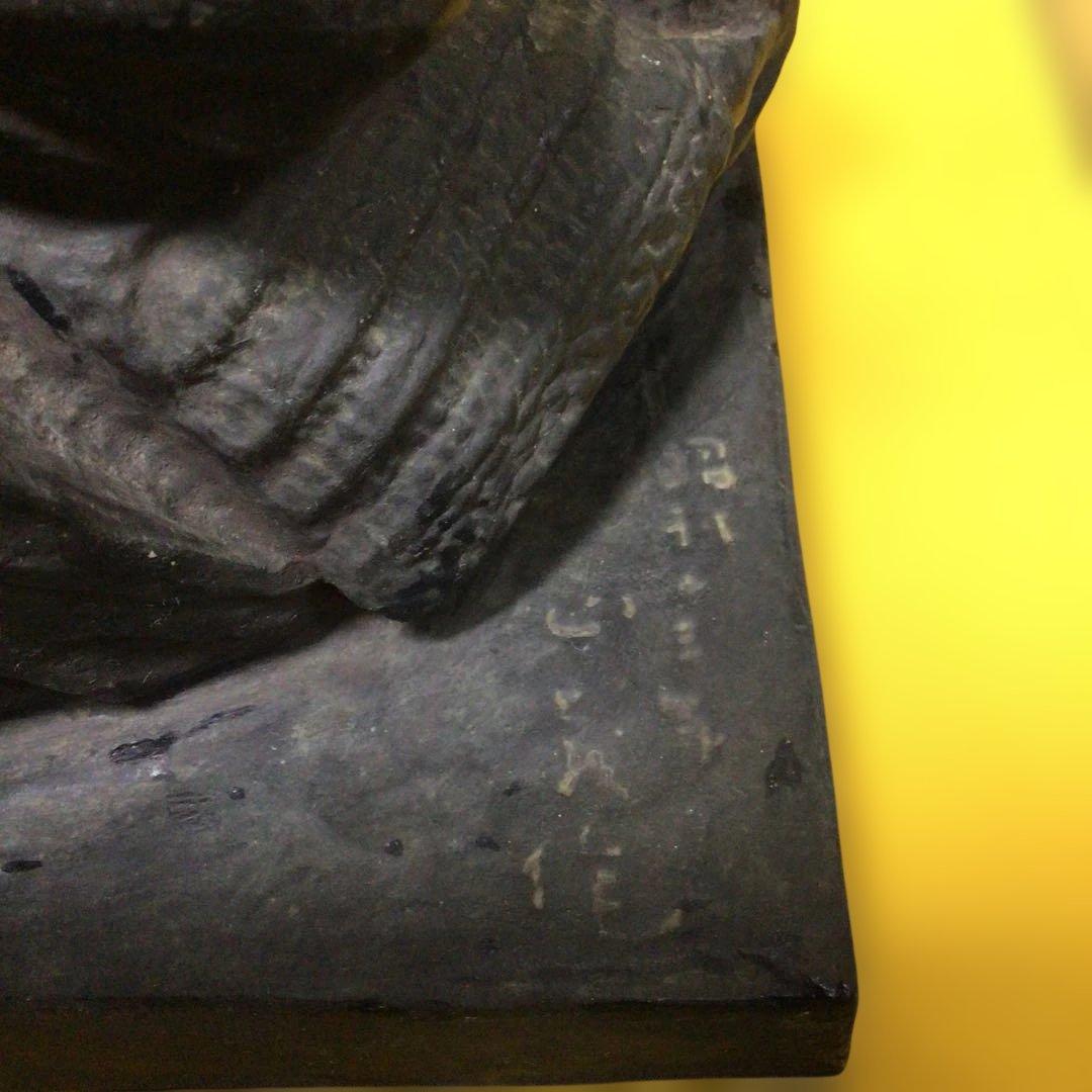 彫刻座像　楠木正成　作家物　武将　武士　武者　置物　希少