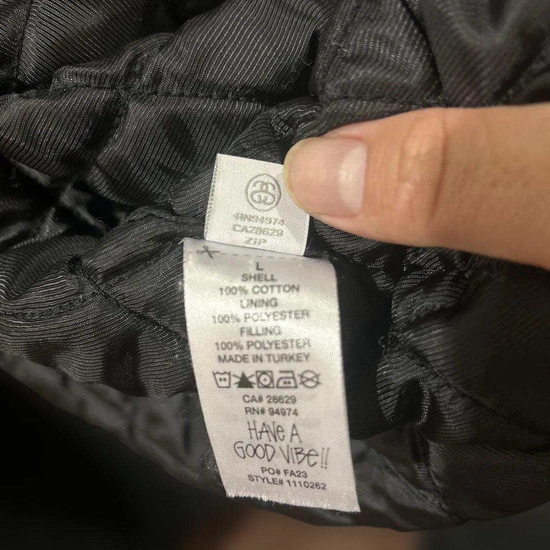 STUSSY WORKGEAR コーデュロイジャケット 黒 厚手