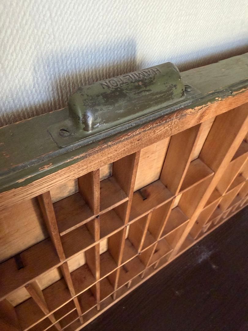 ハミルトン プリンタートレイ アンティーク 活版印刷