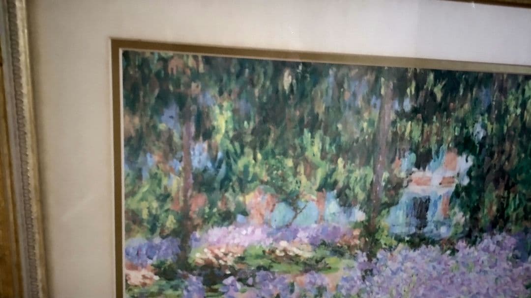 ナ*ー様 モネ【ジヴェルニーのモネの庭】　1900年　原画サイズ(92×81cm