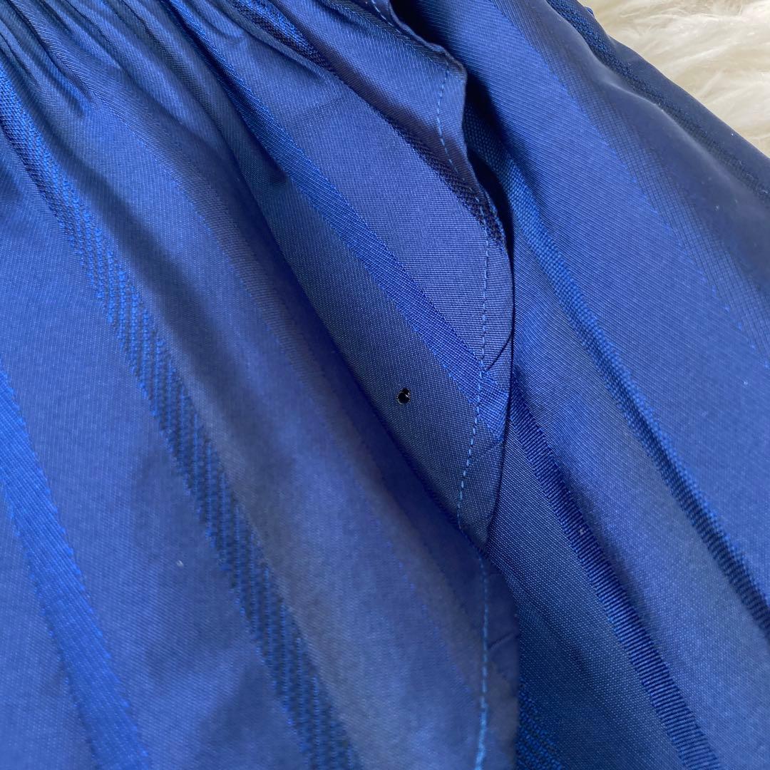 ISSEY MIYAKE サルエルパンツ ブルー 2 上品 プリーツ オシャレ