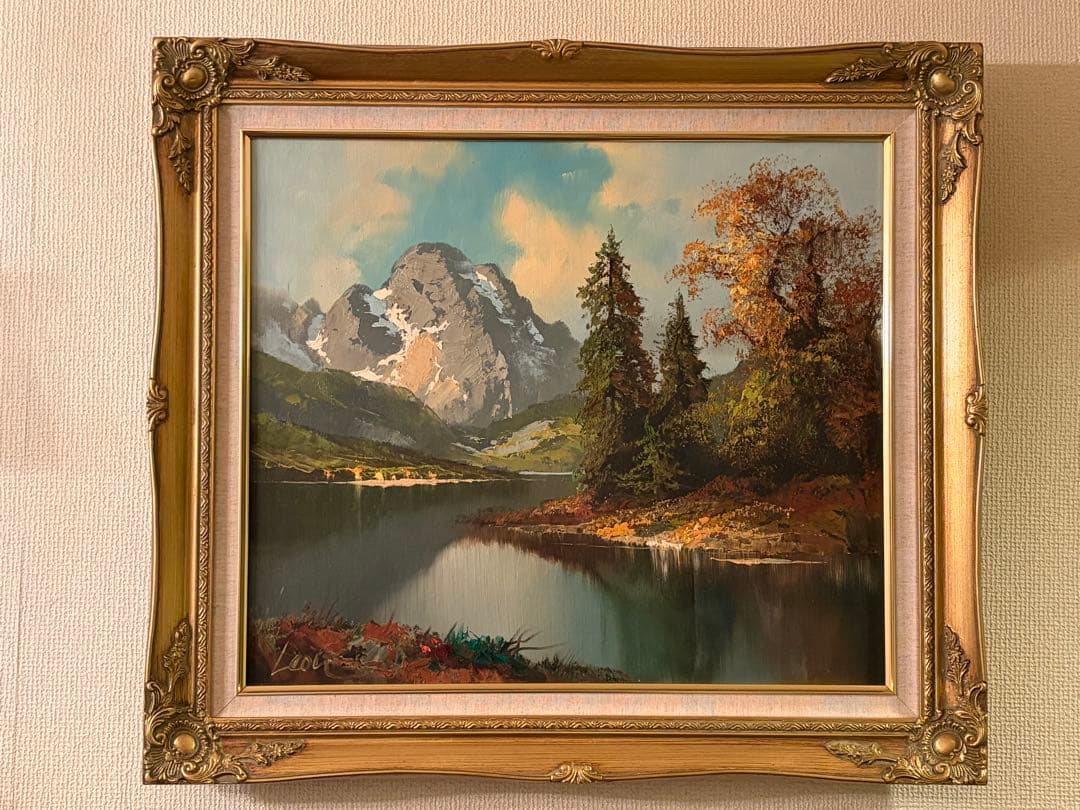 油彩 F10号 リアリズム 写実絵画 アンティーク サイン有り