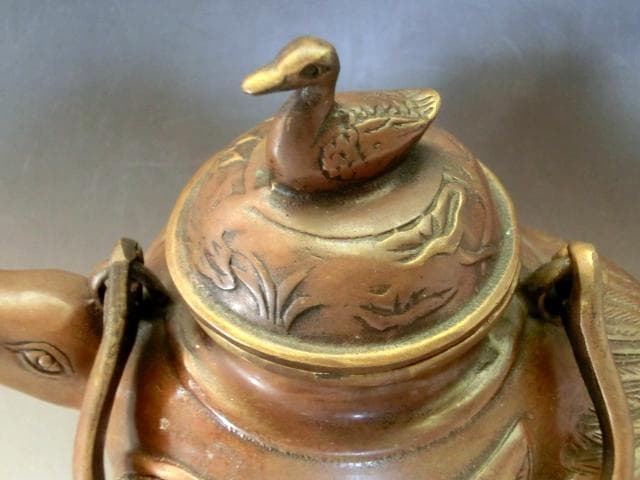 水差し■鳥「大清御製」水注 水滴 古民具 お茶道具 古美術 時代物 骨董品■