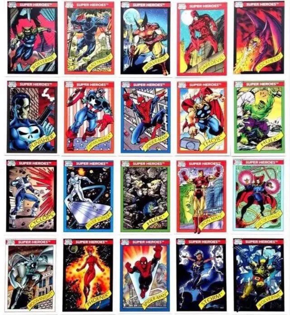 1990年版マーベル・ユニバース シリーズ1 162枚コンプ