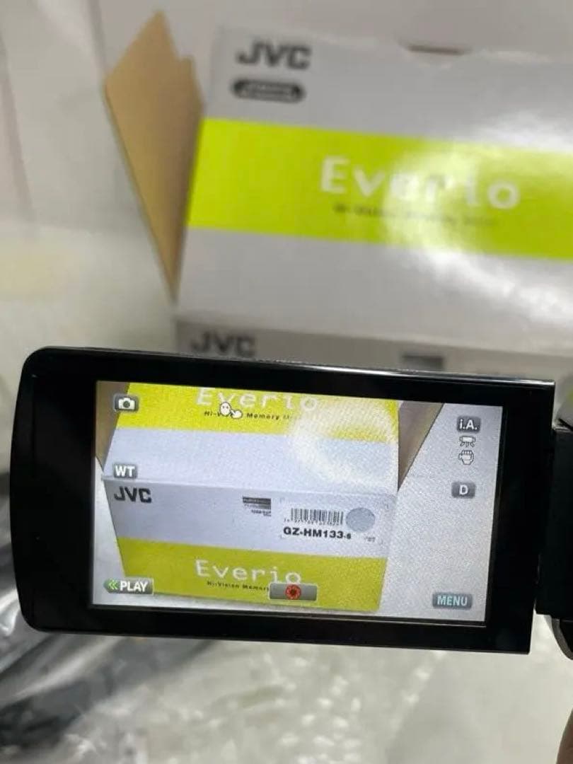 【動作確認済】JVC Everio GZ-HM133-S 本体 箱 付属品