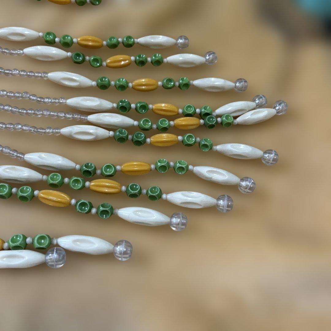 ビーズ のれん 昭和レトロ キズ 汚れ あります