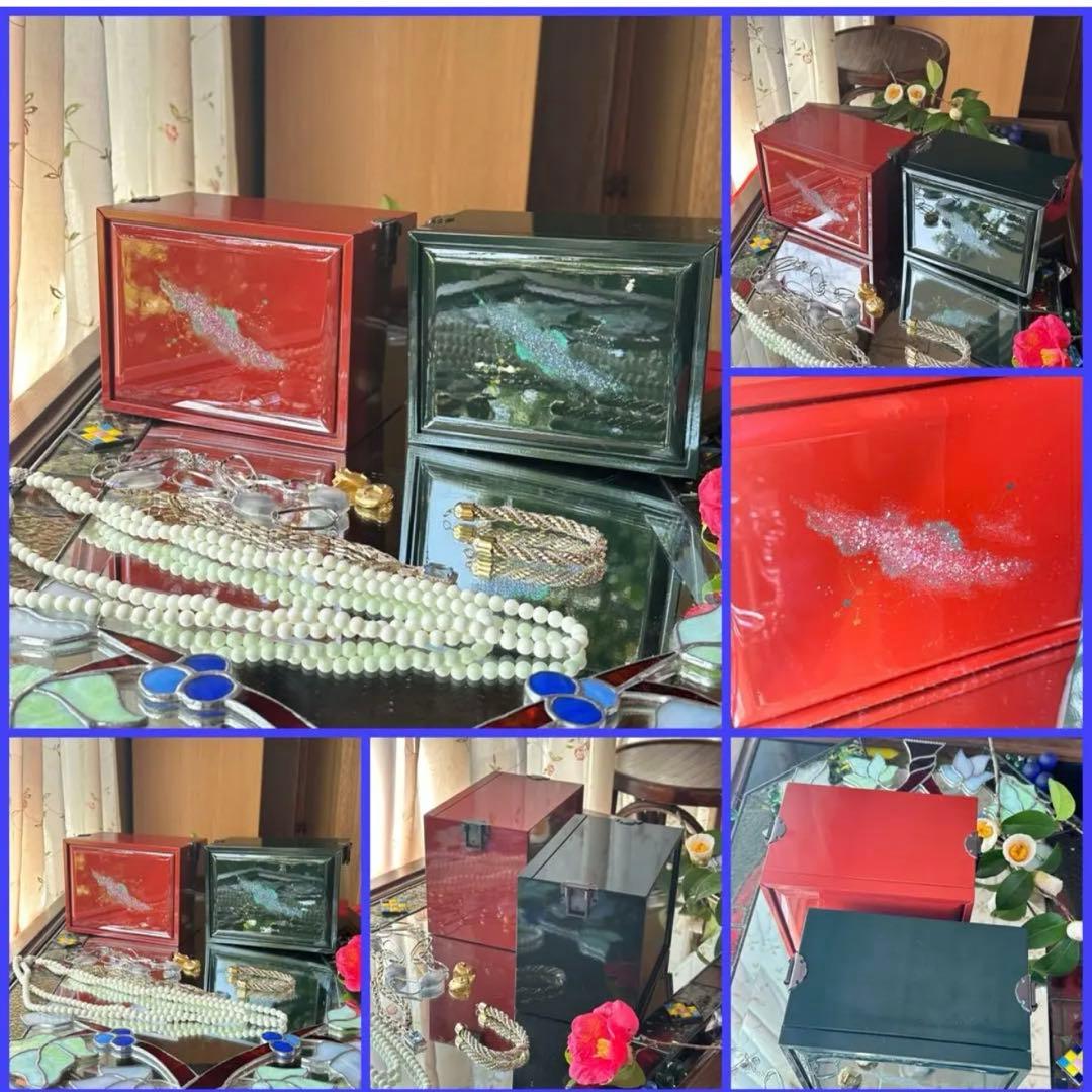 2191様感謝‼️秋‼️JAPAN輪島螺鈿蒔絵宝石箱「銀河-紅べに」1点　愛蔵品