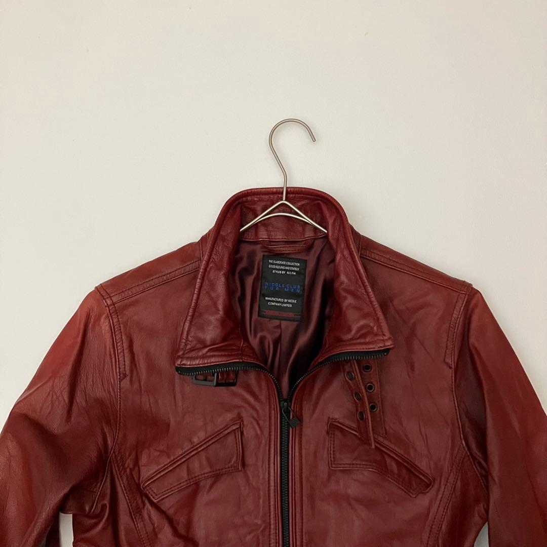 ✨希少✨NICOLE CLUB FOR MEN ヤギ革　シングルライダース