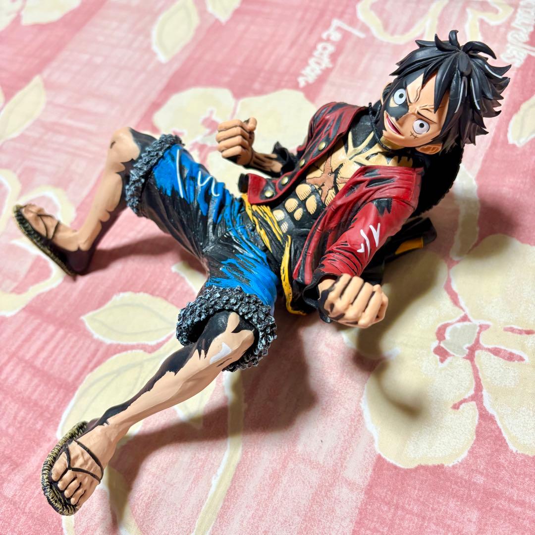 ONEPIECE 6点◆彩色王頂上決戦 ルフィ◆ストラップ・空缶・フィギュア