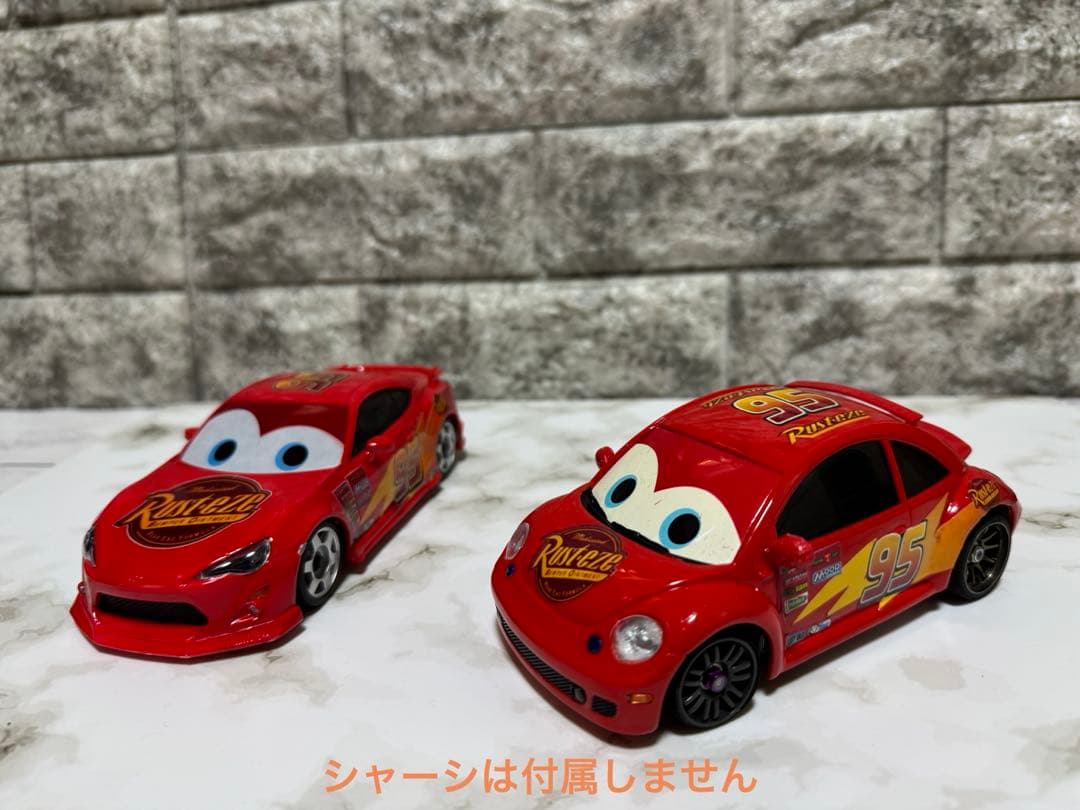 ミニッツ　ライトニング・マックィーン風　ボディ　2台セット　 自作品