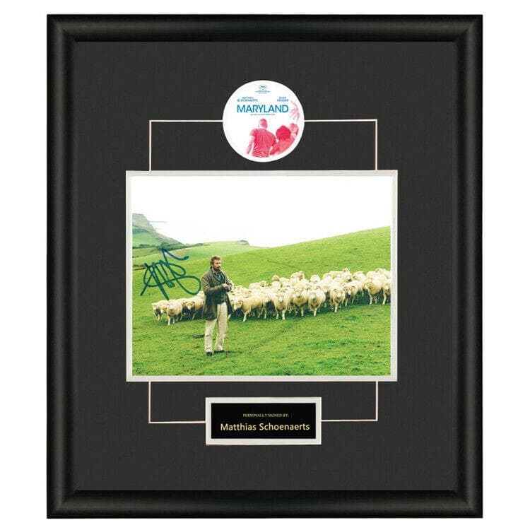 直筆サイン入り写真 マティアス・スーナールツ 俳優 Maryland SA鑑定済