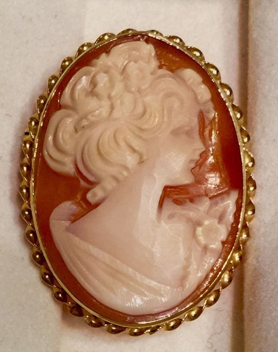 ビンテージ美品★カメオ★14K刻印585APA