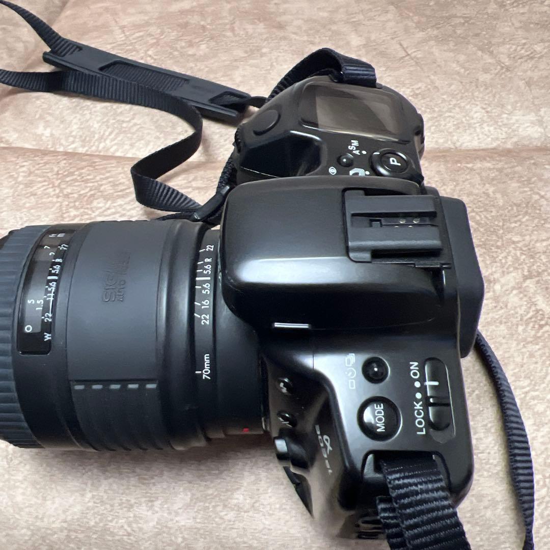 未使用に近いアンティーク光学カメラミノルタα−303si1995年3月24日