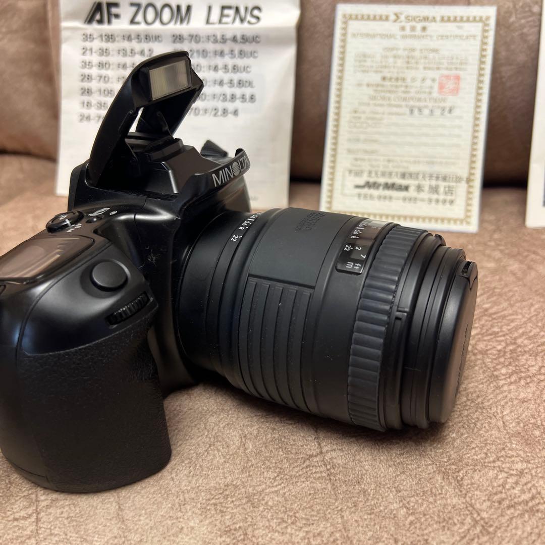 未使用に近いアンティーク光学カメラミノルタα−303si1995年3月24日