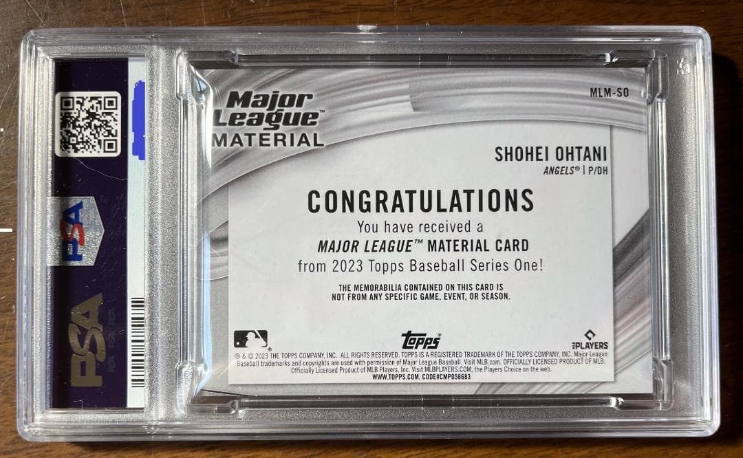 大谷翔平 2023 TOPPS MLB MATERIAL RELICS  カード