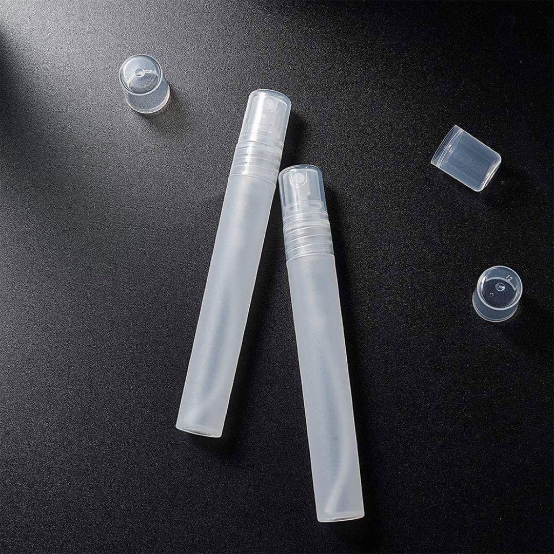 10個パック プラスチックボトル ミニスプレーボトル ファイン 透明 10ml