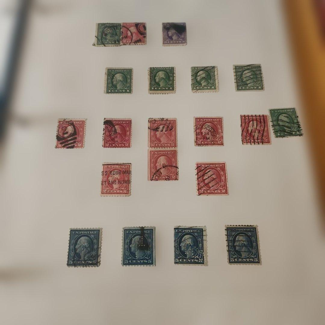 アメリカ　使用済み切手　一冊