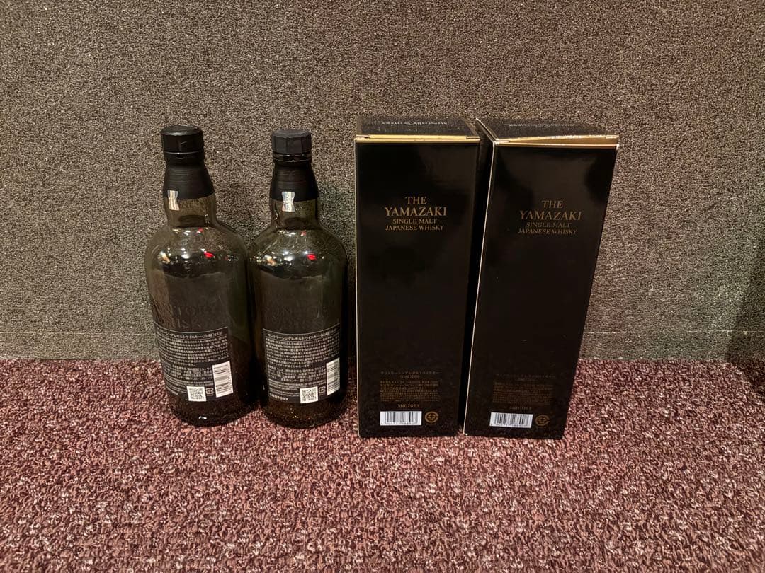 山崎 18年 空瓶＆箱2本セット