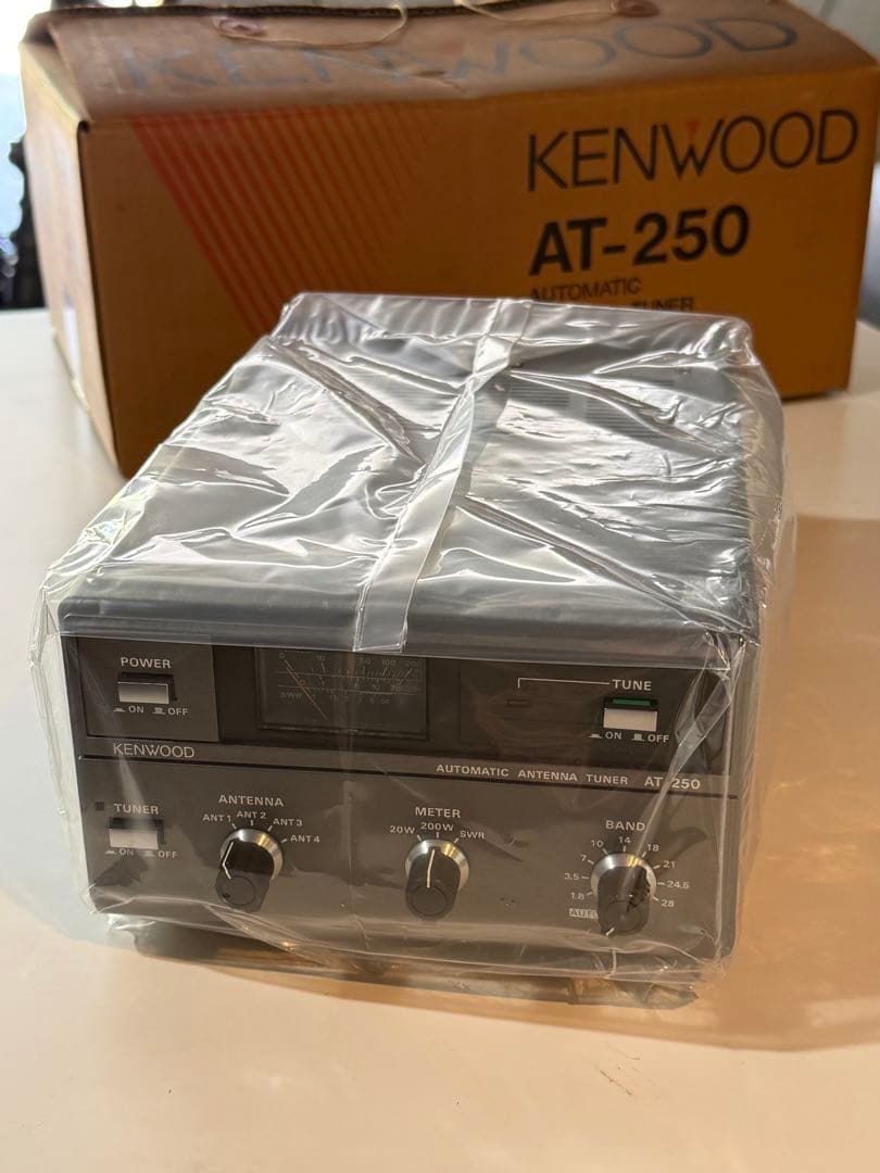 【希少・未使用品】KENWOOD AT-250 アンテナチューナー 付属品完備