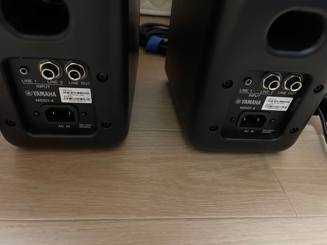 YAMAHA MS101-4 パワードスピーカー 2台セット 美品 ケーブル付