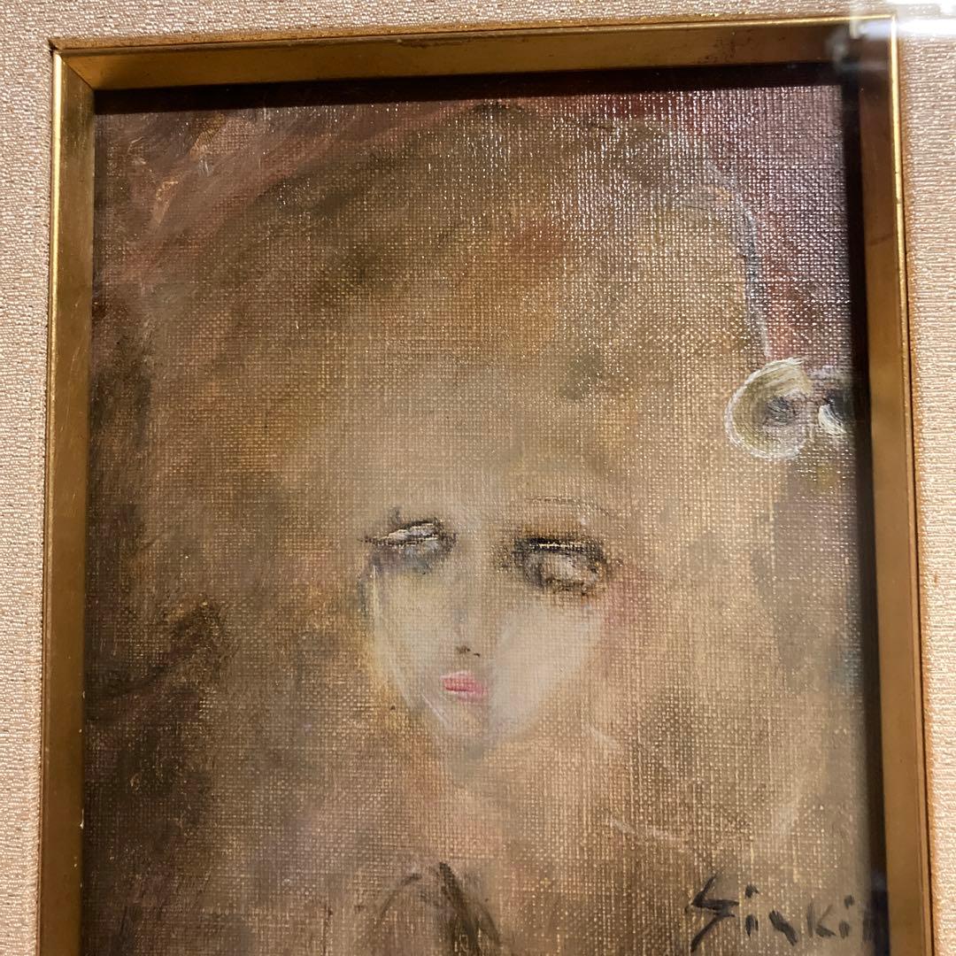 織田広喜　油彩　「少女」