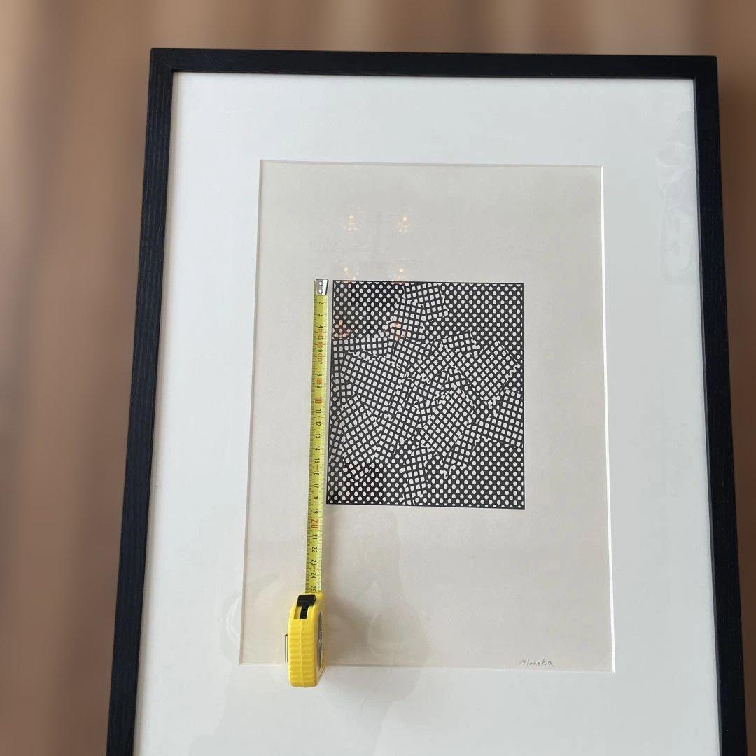 平岡雅之　版画　幾何学模様