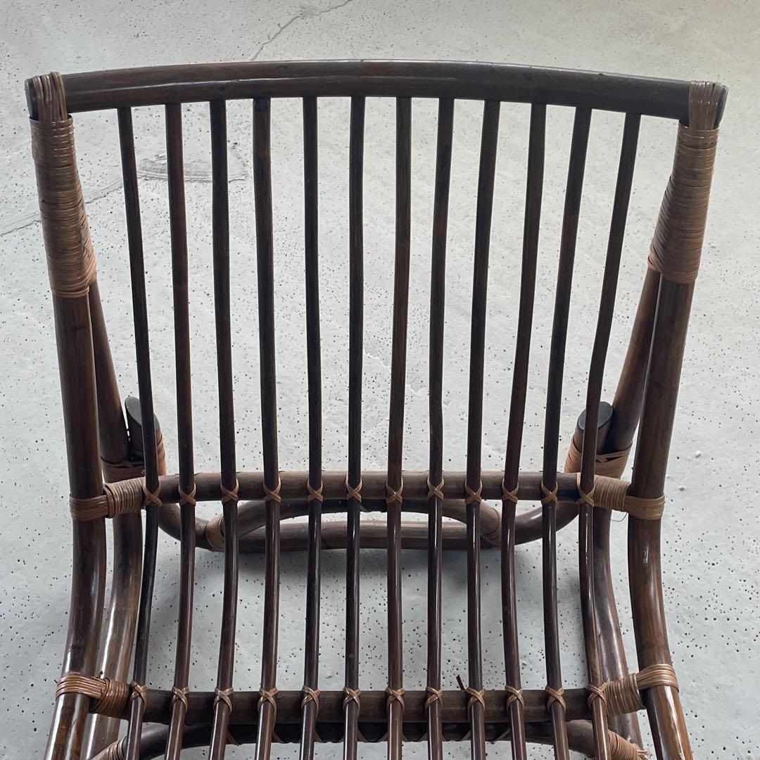 ② 【マルニ木工】ラタンチェア　籐　ヴィンテージ　レトロ　家具　２脚出品中！
