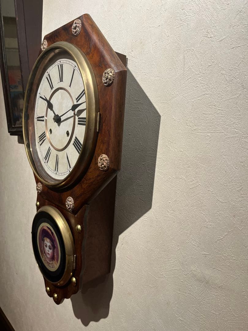 ウォーターベリー社製　八角型掛時計