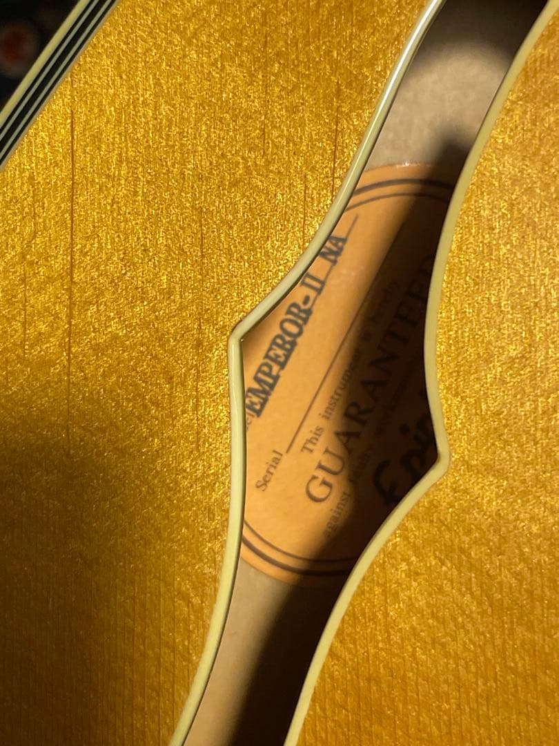 Epiphone フルアコ　EMPERORⅡ NAナチュラル