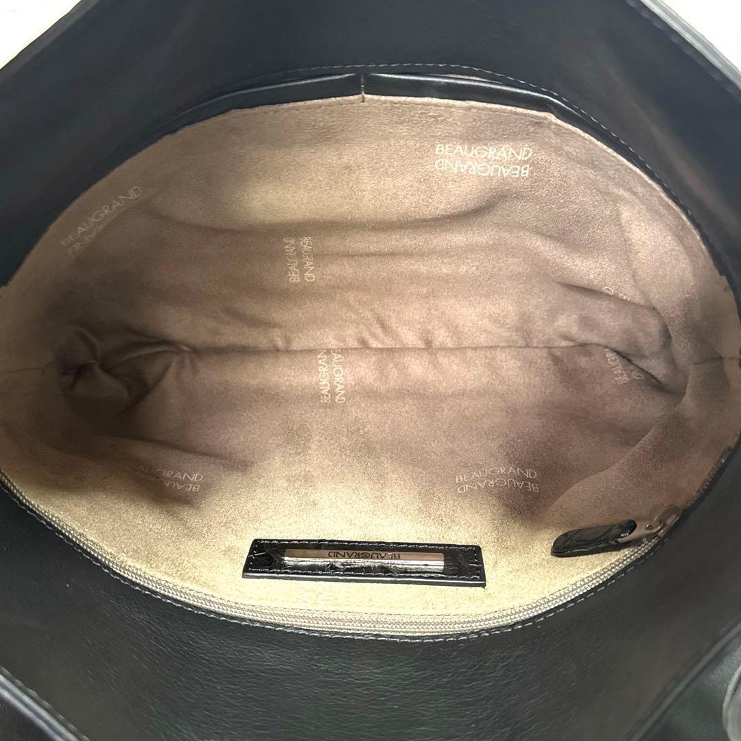 専用品BEAUGRAND JRA クロコダイル 黒 2WAYショルダーバッグ