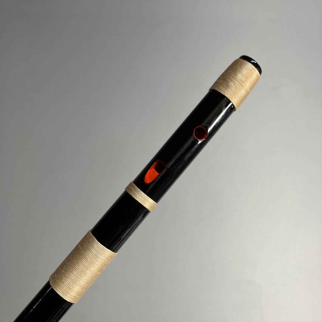 【入門】神楽笛リコーダー式（古典調篠笛、囃子笛）CMRX-113 総巻　咥え笛