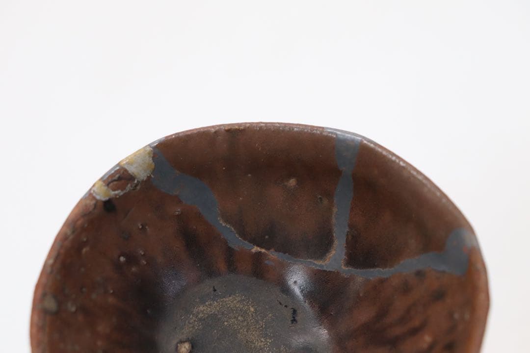 中国　建窯 茶盏　木箱入　訳あり　送料込み0524