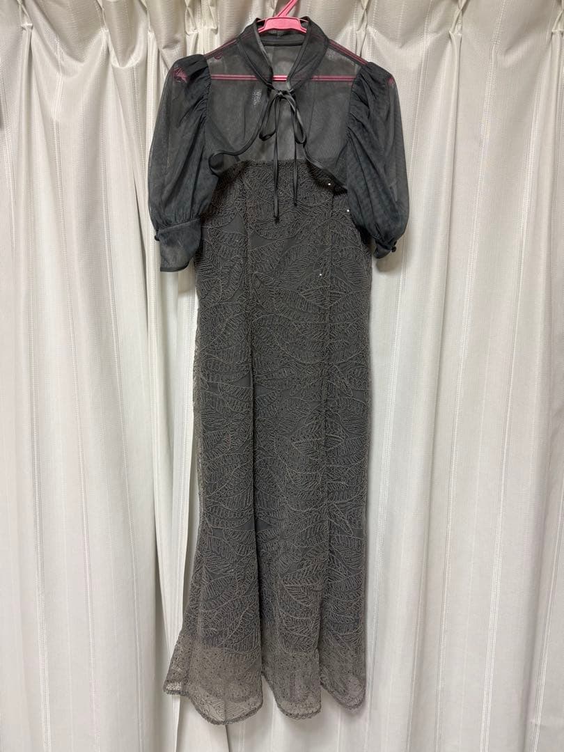 leja マーメイドスパンコールワンピース　ボレロ付き