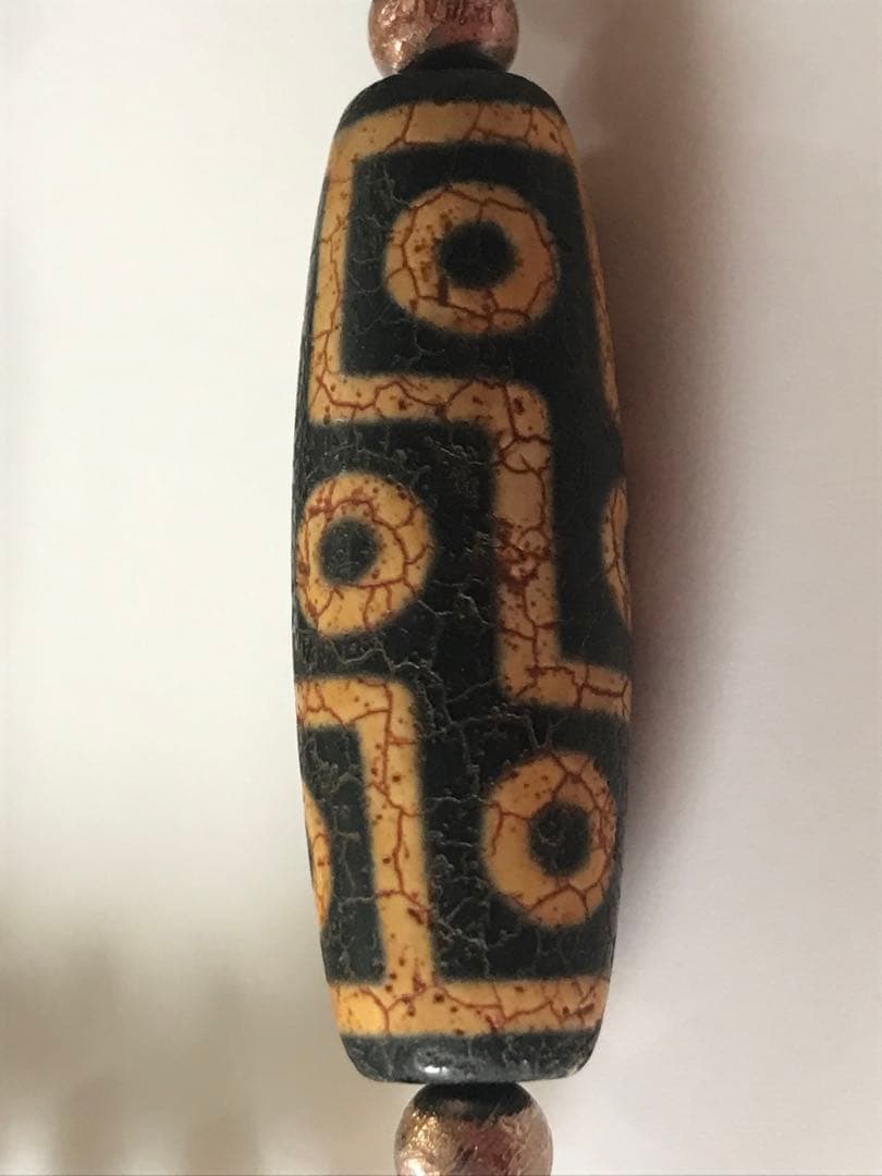 【最上】火供黄龍紋九眼.龍眼天珠×《極希少》ガウリンシャンカール.スモーキー