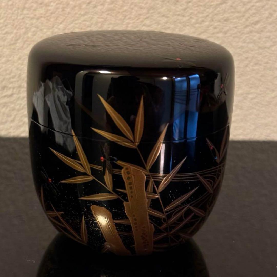 茶道具　《棗》蛍蒔絵　利休