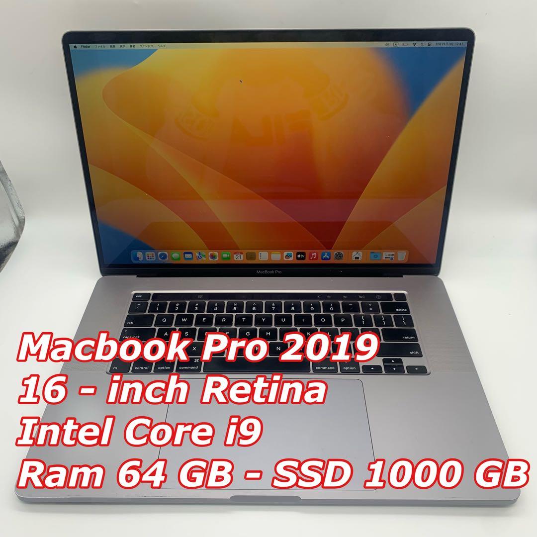 MacBook本体 MacBook Pro 2019 | Core i9 |64GB| 1 TB