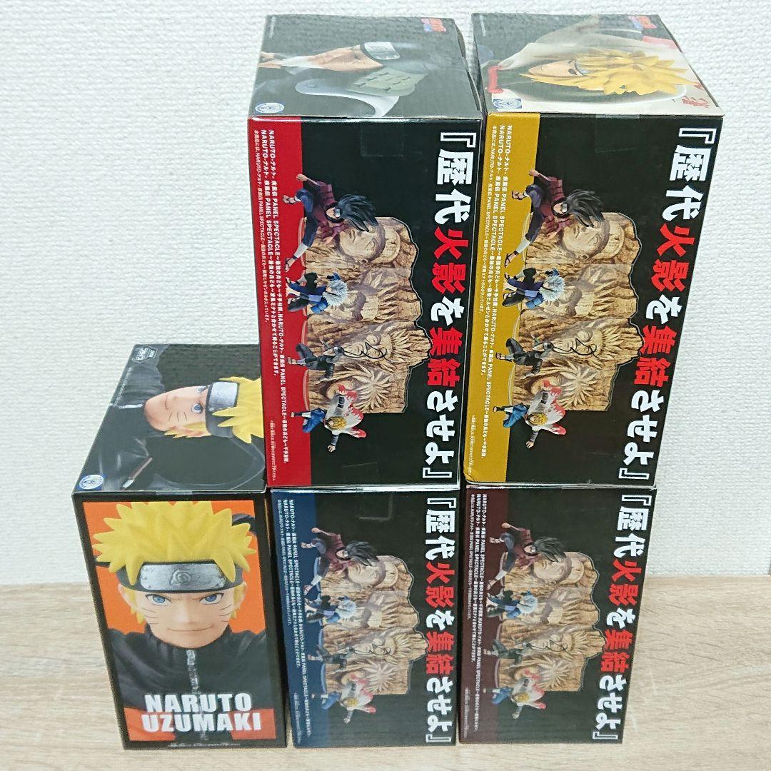 NARUTO ナルト 疾風伝 PANEL SPECTACLE フィギュア 5点!