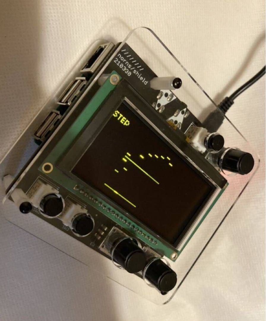 monome Norns Shield 2022年改良型　電源 モジュラーシンセ